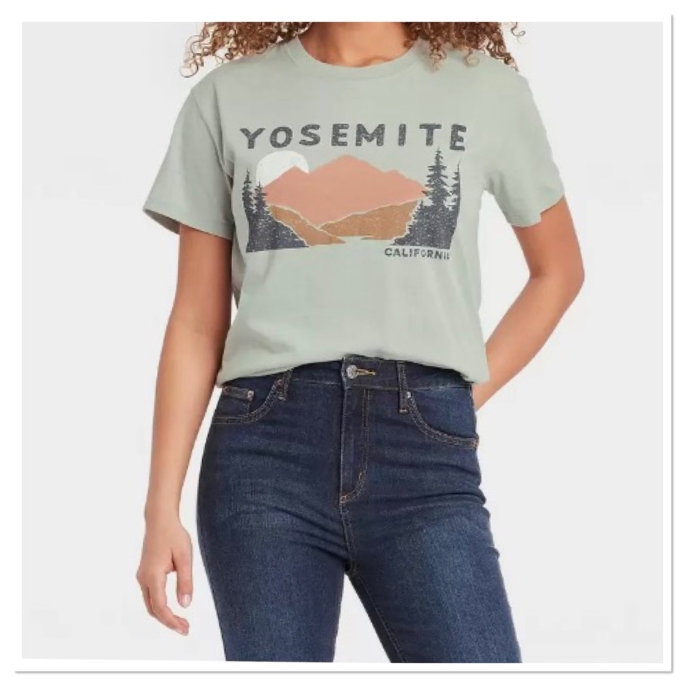 Yosemite CA Women’s Graphic Short Sleeve Tee T-shirt Liv & Zoe